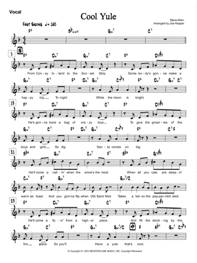 Cool Yule (arr. Joseph Hasper)
