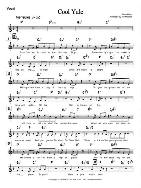 Cool Yule (arr. Joseph Hasper)