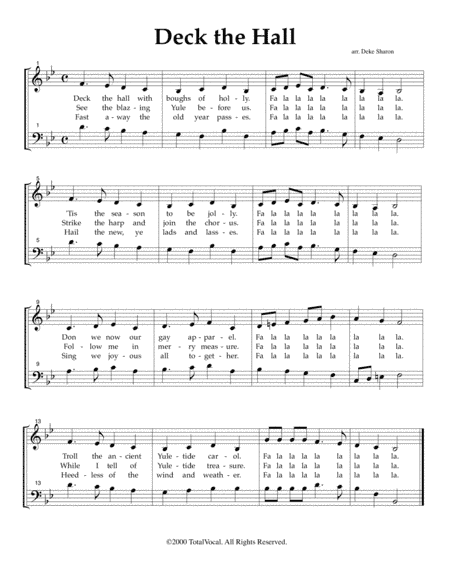 Deck The Hall (arr. Deke Sharon)
