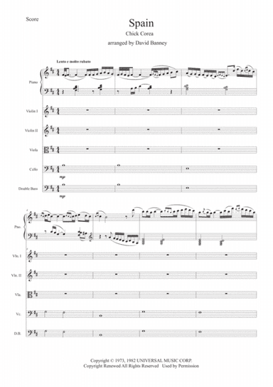 Spain (arr. David Banney)