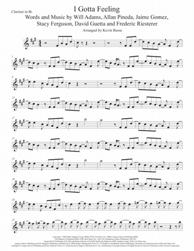 I Gotta Feeling (arr. Kevin Busse)
