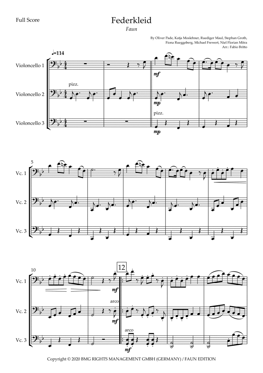 Federkleid (arr. Fabio Britto)