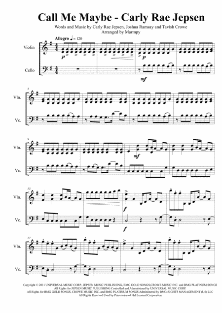 Call Me Maybe (arr. Marmpy)