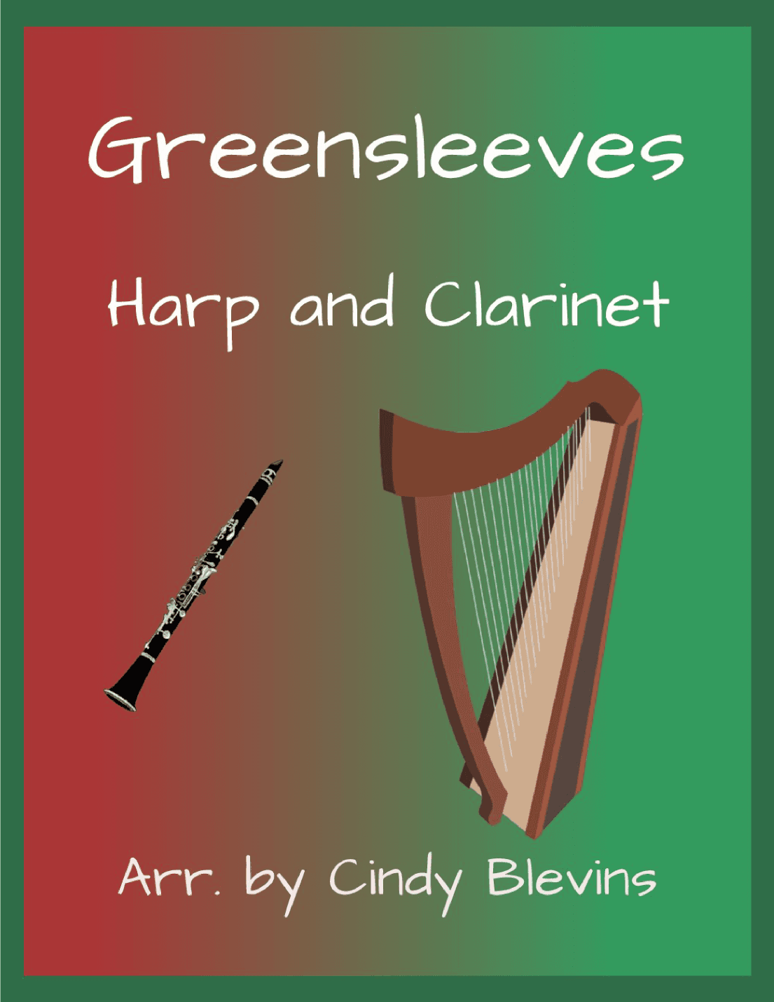 Greensleeves, for Harp and Clarinet (arr. Cindy Blevins)