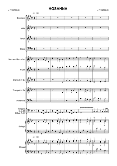 Cantata 2 mov IV Hossanna