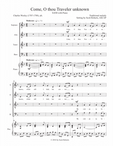 Come, O thou Traveler unknown (arr. Scott Roberts)