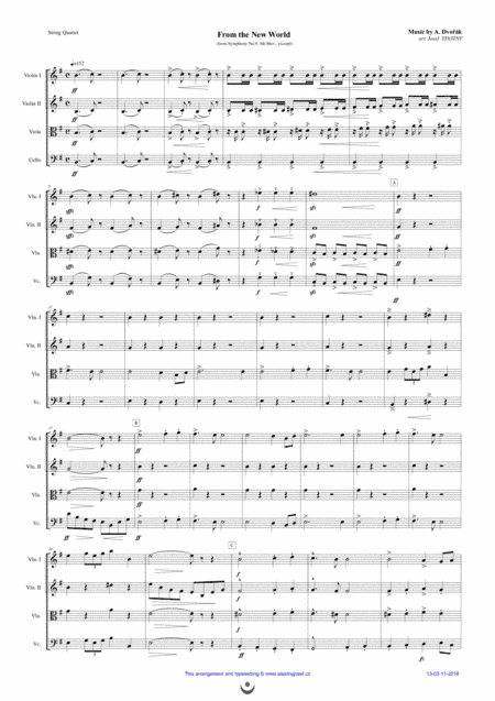 Allegro con Fuoco (Dvorák - New World Symphony, 4th mov. excerpt) (arr. Josef STASTNY)