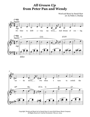 All Grown Up (arr. Pattie A. Dunlap)