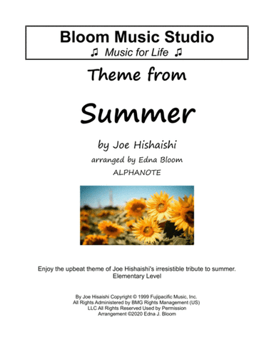 Summer (arr. Edna J. Bloom)