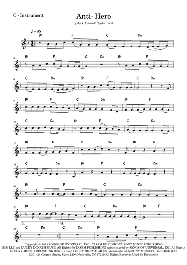 Anti-hero (arr. Fabio Eduardo de Oliveira)