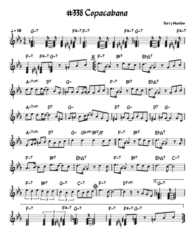 Copacabana (at The Copa) (arr. John Fries)