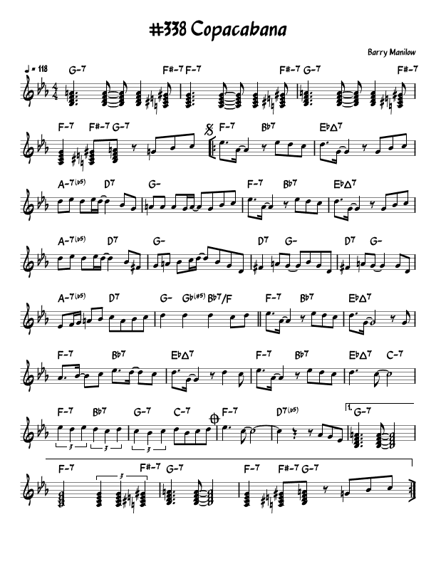 Copacabana (at The Copa) (arr. John Fries)