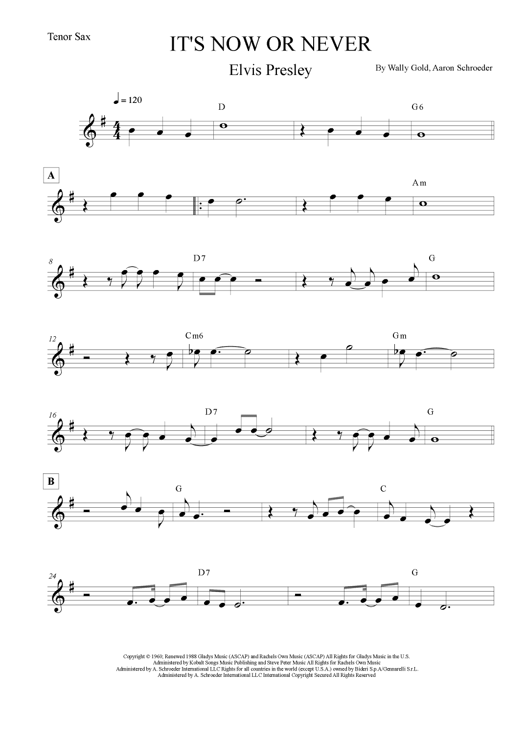 It's Now Or Never (arr. Leo Silva)