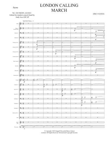 London Calling March (arr. Andy Isca ASCAP)