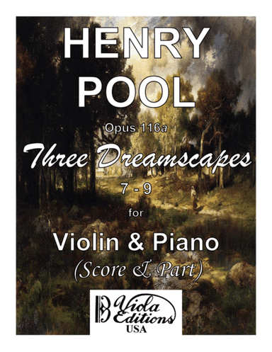 Opus 116a, Three Dreamscapes for Violin & Piano (7-9) (Score & Part)