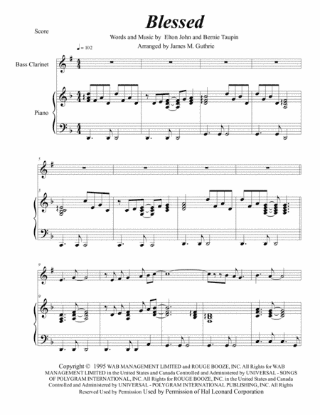 Blessed (arr. James M. Guthrie)