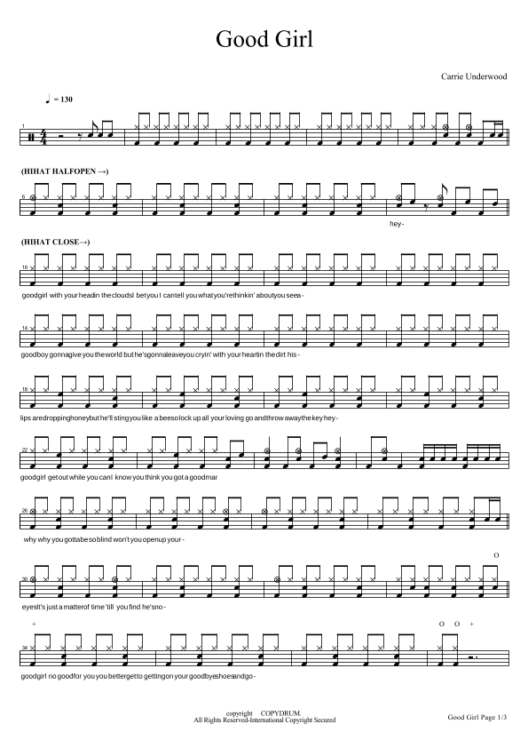 Good Girl (arr. COPYDRUM)