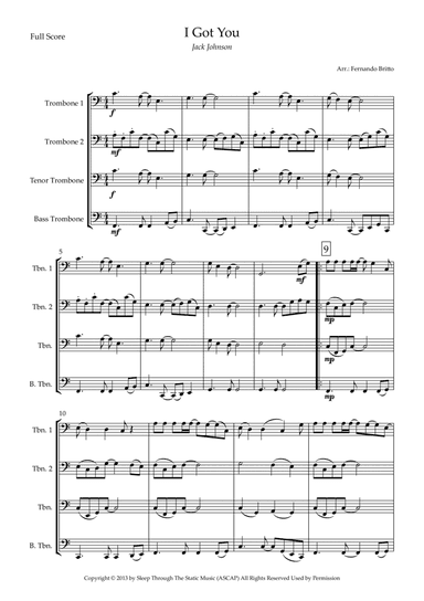 I Got You (arr. Fernando Britto)