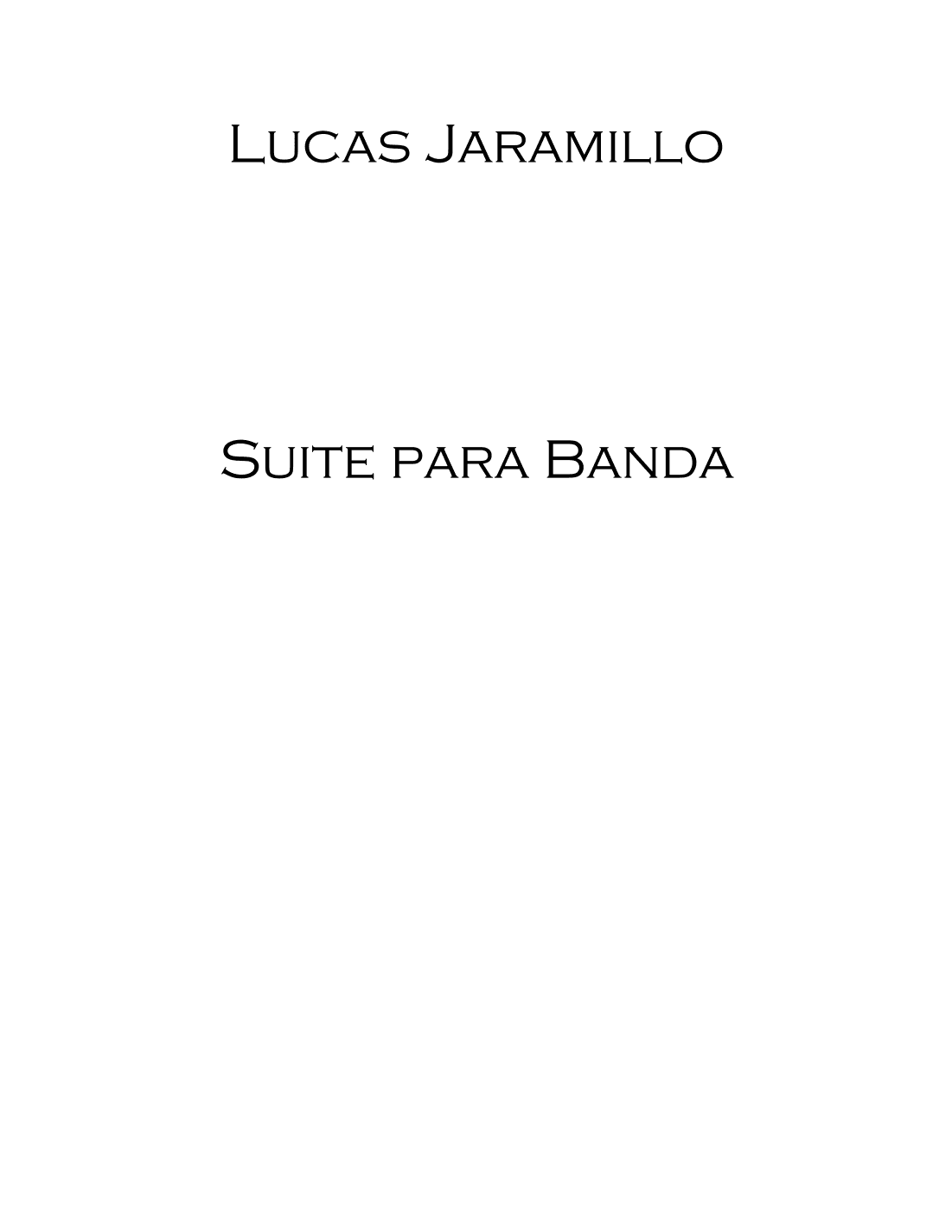 Suite for Concert Band - Score Only