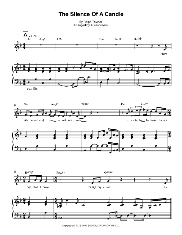 The Silence Of A Candle (arr. Tunescribers)