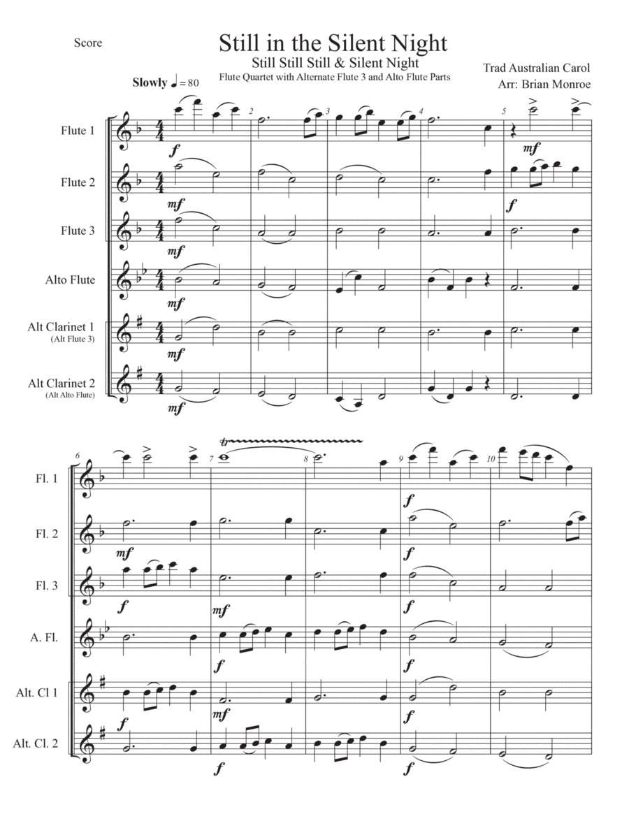 Be Still Silent Night (Still Still Still and Silent Night (arr. Brian Monroe)