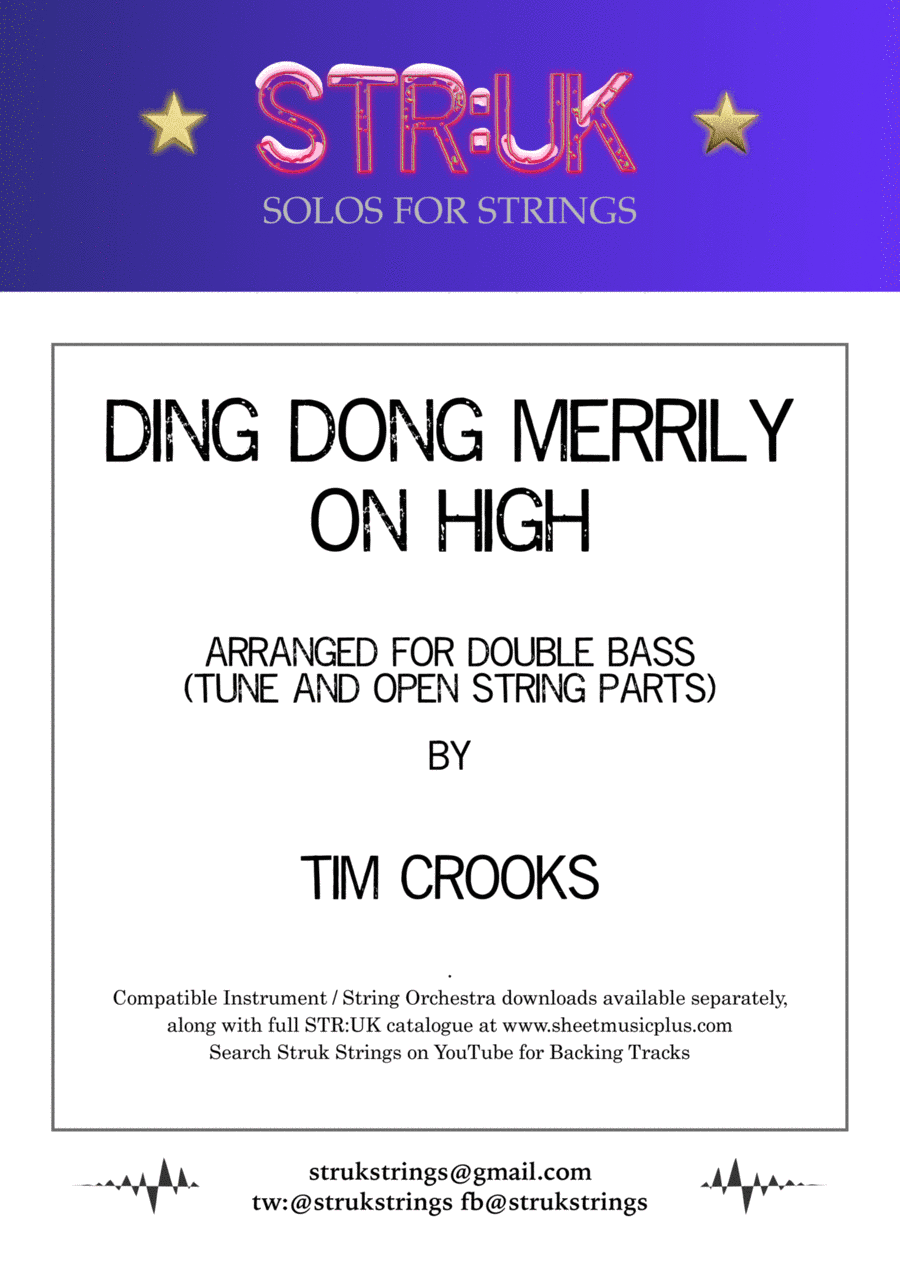 Ding Dong Merrily on High (STR:UK Double Bass solo) (arr. Tim Crooks)