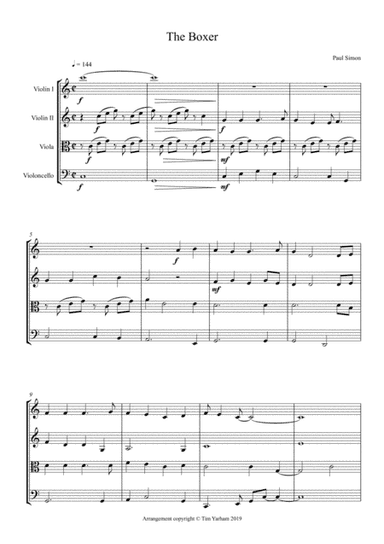 The Boxer (arr. Tim Yarham)