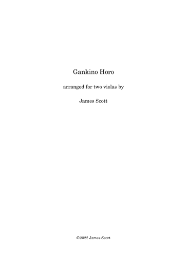 Gankino Horo (arr. James Scott)