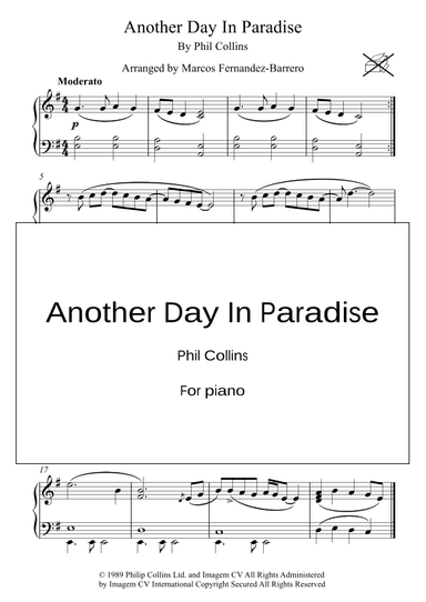 Another Day In Paradise (arr. Marcos Fernandez-Barrero)