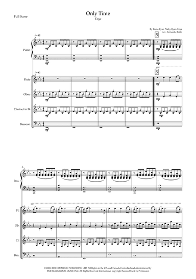 Only Time (arr. Fernando Britto)