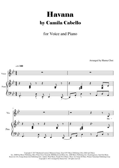 Havana (arr. Hanna Choi)