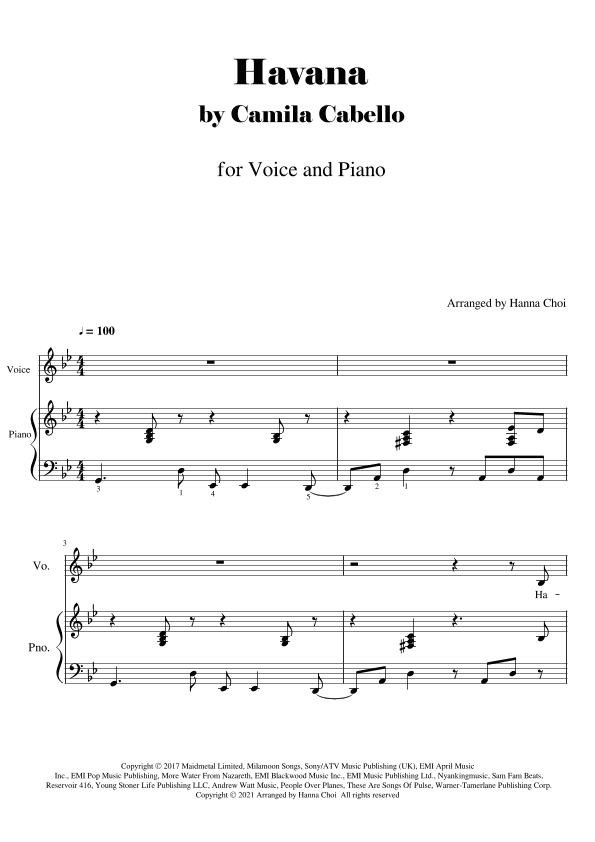 Havana (arr. Hanna Choi)