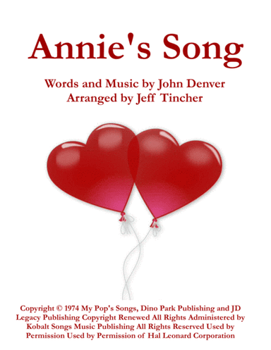 Annie's Song (arr. Jeff Tincher)