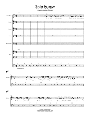 Brain Damage (arr. Manuel Guinand)