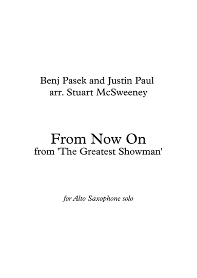 From Now On (arr. Stuart McSweeney)