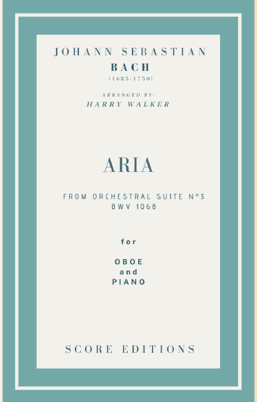 Bach Air from Suite No.3 (for Oboe and Piano) (arr. Harry Walker)