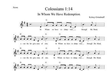 In Whom We Have Redemption