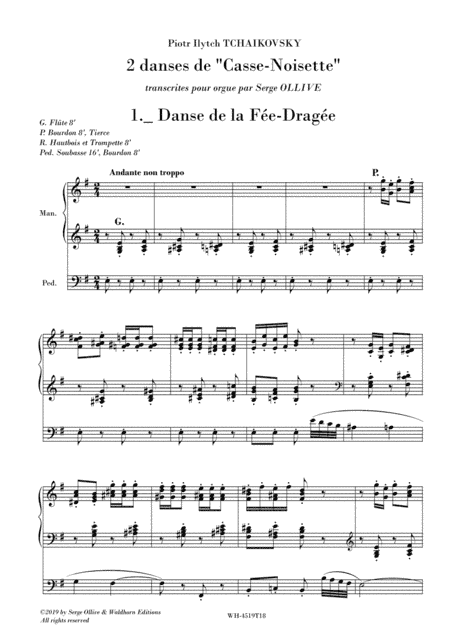 2 DANCES FROM NUTCRACKER (arr. Serge OLLIVE)