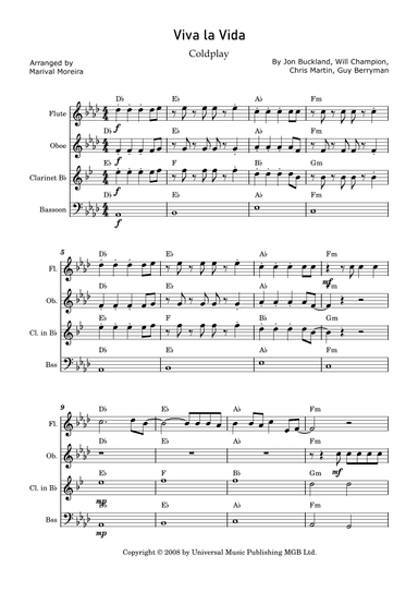 Viva La Vida (arr. Marival Moreira)