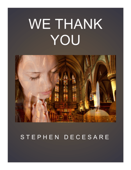 We Thank You (3-part children's choir)