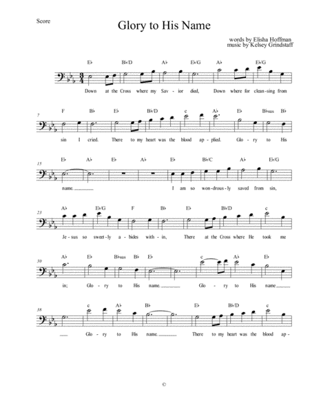 Glory to His Name (arr. K Grindstaff)