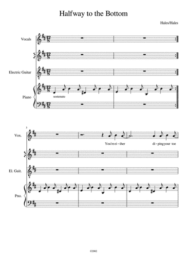 Halfway To The Bottom (arr. Coaker)