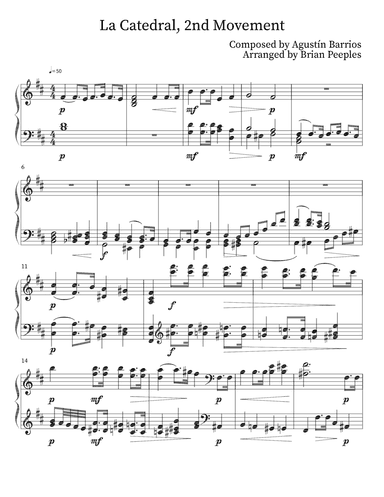 La Catedral, 2nd Movement