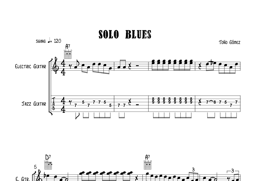 Blues solo Guitar