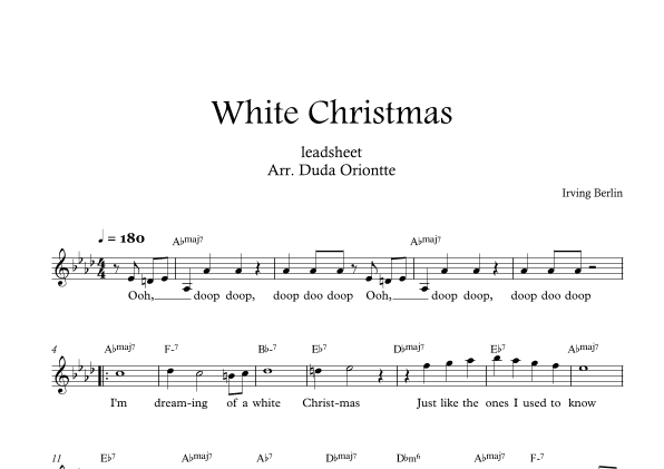 White Christmas (arr. Duda Oriontte)
