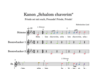 Schalom chaverim (arr. Darya Lenz)