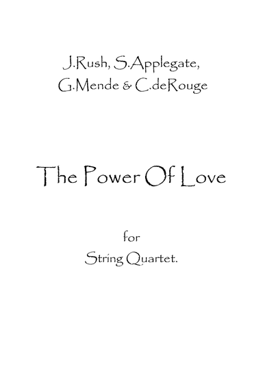 The Power Of Love (arr. Spence Bundy)
