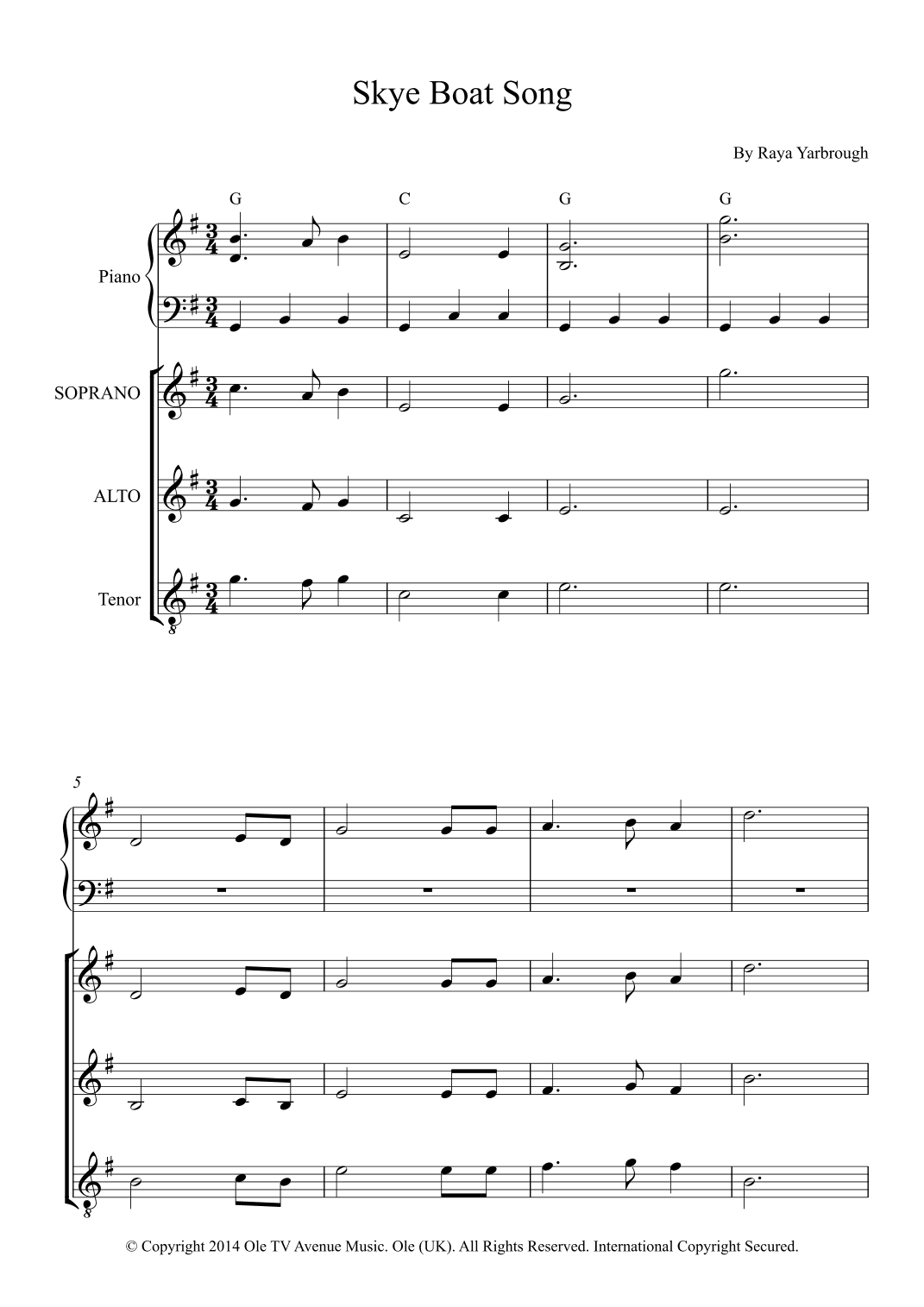 Skye Boat Song (arr. Fernanda Moura)