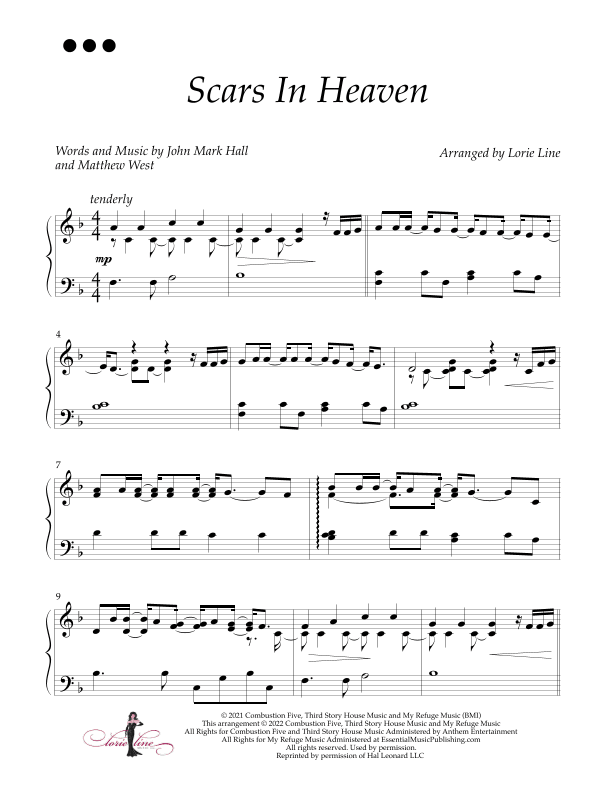 Scars In Heaven (arr. Lorie Line)