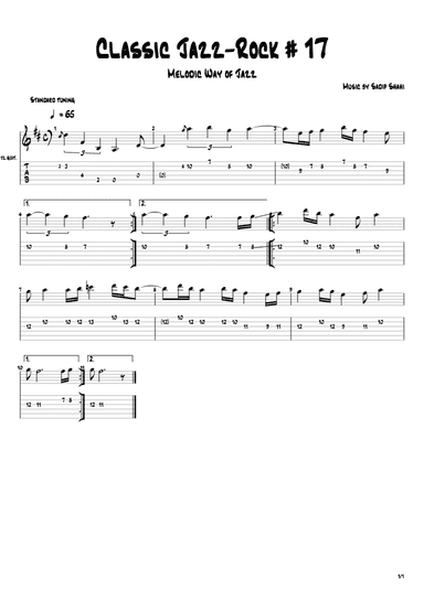 Classic Jazz-Rock Study # 17